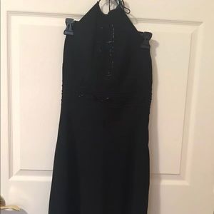 Jones New York Black Halter Backless Dress Size 8